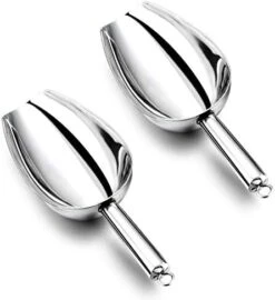 8 Ounce Ice Scoop Set Of 2, E-far Stainless Steel Scoops For Ice Cube/Candy/Flour/Sugar, Metal Utility Scoops For Party, Baking, Kitchen Pantry, Rust Free & Dishwasher Safe 18 8 Ounce Ice Scoop Set Of 2, E-far Stainless Steel Scoops For Ice Cube/Candy/Flour/Sugar, Metal Utility Scoops For Party, Baking, Kitchen Pantry, Rust Free & Dishwasher Safe -Peugeot Shop 41OWiUdISKL. AC