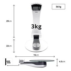 KS4000 Wall Mounted Digital Display 3KG (6.6lbs) Kitchen Scales -Peugeot Shop 41OYHIoO5nL