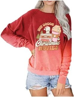 Pullover Sweatshirts For Women Fall Long Sleeve Crew Neck Christmas Print Plus Size Sweatshirts Pullover Top Fall 17 Pullover Sweatshirts For Women Fall Long Sleeve Crew Neck Christmas Print Plus Size Sweatshirts Pullover Top Fall -Peugeot Shop 41OYsO4AQrL. AC