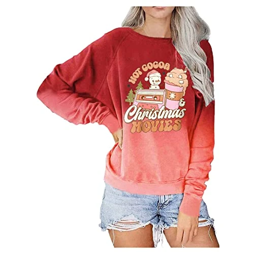 Pullover Sweatshirts For Women Fall Long Sleeve Crew Neck Christmas Print Plus Size Sweatshirts Pullover Top Fall 1 Pullover Sweatshirts For Women Fall Long Sleeve Crew Neck Christmas Print Plus Size Sweatshirts Pullover Top Fall