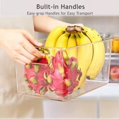 8 Pack Clear Plastic Storage Bins, Pantry Organization And Storage, Organizer Bins For Kitchen Organization, Home Edit,Freeze Storage, Cupboard Organizing, Cabinet Organization -Peugeot Shop 41ObuoxqXyL