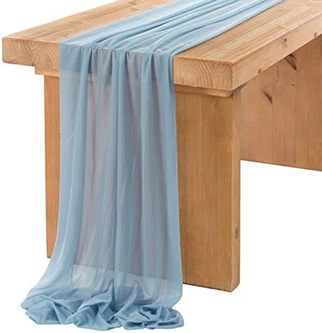 14Ft Ivory Sheer Extra Long Chiffon Like Table Runner For Rustic Boho Wedding Party Bridal Shower Decorations 14 14Ft Ivory Sheer Extra Long Chiffon Like Table Runner For Rustic Boho Wedding Party Bridal Shower Decorations - Image 14