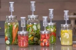Illmo Fermenting Lids Kit, Easy Fermentation Kit For Wide Mouth Mason Jars (JARS NOT INCLUDE) 11 Illmo Fermenting Lids Kit, Easy Fermentation Kit For Wide Mouth Mason Jars (JARS NOT INCLUDE) -Peugeot Shop 41OemRlWb7L 1