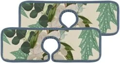 15" Microfiber Cloth Kitchen Faucet Absorbent Mat Splash Guard Drip Water Catcher Countertop Drying Protector Pads Faucet Behind For Bedroom Farmhouse Bright Cute Floral Print -Peugeot Shop 41Okz2 95JL. AC