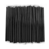 400 Pcs Black Boba Straws Jumbo Smoothie Straws,Individually Wrapped Disposable Plastic Large Wide-mouthed Milkshake Drinking Straws(0.43" Wide X 9.45" Long)