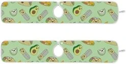2 Pack Kitchen Faucet Mat Absorbent Washable Sink Splash Guard Faucet Drip Drying Mat Bar Countertop Water Catcher Mat Large 30x5 Inch Taco My Mouth Repeat Pattern -Peugeot Shop 41P79DyrcoL. AC