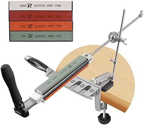 Upgraded Professional Knife Sharpener With 10 Whetstones, 360° Rotation Flip Design Fixed-Angle Stainless Steel Kitchen Chef Knife Sharpening Kit Abrasive Holding System Tools 6 Upgraded Professional Knife Sharpener With 10 Whetstones, 360° Rotation Flip Design Fixed-Angle Stainless Steel Kitchen Chef Knife Sharpening Kit Abrasive Holding System Tools - Image 6