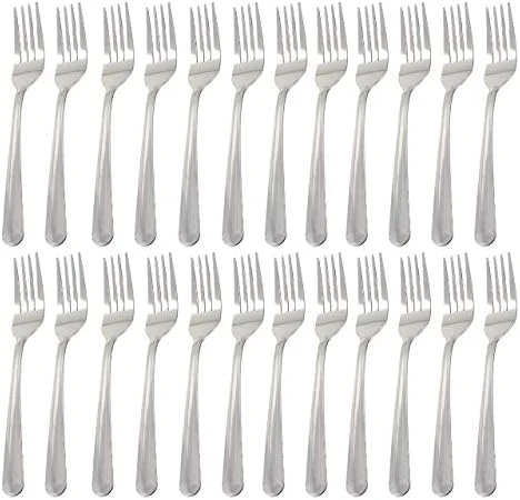 12-Piece Dominion Heavy Weight Dinner Fork Set, 18-0 Stainless Steel, 4.5"L X 0.63"W, Silver 2 12-Piece Dominion Heavy Weight Dinner Fork Set, 18-0 Stainless Steel, 4.5"L X 0.63"W, Silver - Image 2