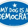 Prismatix Decal Cat And Dog Magnets, My Dog Is Democrat