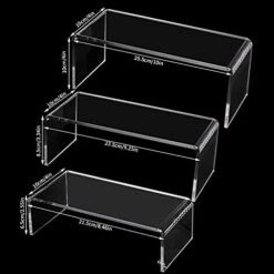 3 Pack Large Clear Acrylic Riser Set, Acrylic Display Risers Shelf Showcase Fixtures For Jewelry Display Stand, 5mm Thickness (3 Sizes A) 8 3 Pack Large Clear Acrylic Riser Set, Acrylic Display Risers Shelf Showcase Fixtures For Jewelry Display Stand, 5mm Thickness (3 Sizes A) -Peugeot Shop 41Pc7JEeFSL