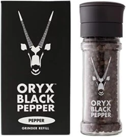 Black Pepper Grinder By Oryx | Refillable Ceramic Pepper Mill | Premium Whole Black Peppercorns | Pair With Oryx Desert Salt Grinder | 50g / 1.26 Oz. Peppercorn Grinder 21 Black Pepper Grinder By Oryx | Refillable Ceramic Pepper Mill | Premium Whole Black Peppercorns | Pair With Oryx Desert Salt Grinder | 50g / 1.26 Oz. Peppercorn Grinder -Peugeot Shop 41PcxqDOtoL. AC