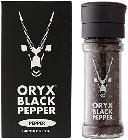 Black Pepper Grinder By Oryx | Refillable Ceramic Pepper Mill | Premium Whole Black Peppercorns | Pair With Oryx Desert Salt Grinder | 50g / 1.26 Oz. Peppercorn Grinder 7 Black Pepper Grinder By Oryx | Refillable Ceramic Pepper Mill | Premium Whole Black Peppercorns | Pair With Oryx Desert Salt Grinder | 50g / 1.26 Oz. Peppercorn Grinder - Image 7