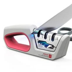 Kitchen Knife Sharpeners Scissors - 4 Stage In 1 Professional Manual Sharpener With Multi Function, Ceramic, Tungsten Steel, Non·Slip Base For Sharpening Blade, Fast Grinding, Restore Knives