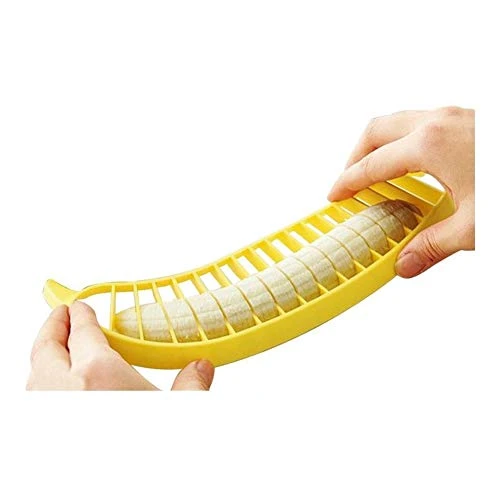 Salad Spinner 1 Piece Of Creative Plastic Banana Slicer Kitchen Gadget (Color : Yellow) 1 Salad Spinner 1 Piece Of Creative Plastic Banana Slicer Kitchen Gadget (Color : Yellow)