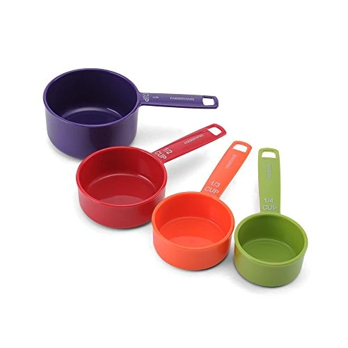 Color 9-Piece Plastic Measuring Cups And Spoons Set 4 Color 9-Piece Plastic Measuring Cups And Spoons Set - Image 4