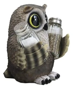 Whimsical Owlet Baby Owl With Big Round Eyes Glass Salt And Pepper Shakers Holder Display Figurine Set 6" Tall Wildlife Whispering Forest Spirit Nocturnal Birds Sculpture Home Decor Accent 6 Whimsical Owlet Baby Owl With Big Round Eyes Glass Salt And Pepper Shakers Holder Display Figurine Set 6" Tall Wildlife Whispering Forest Spirit Nocturnal Birds Sculpture Home Decor Accent -Peugeot Shop 41PpWaObHrL