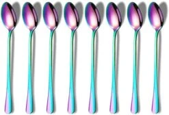Long Handle Spoon, Coffee Stirrers, Premium Stainless Steel Coffee Spoons, Ice Tea Spoons, Ice Cream Spoon, Cocktail Stirring Spoons, Tea Spoons, Set Of 8 (Silver) 18 Long Handle Spoon, Coffee Stirrers, Premium Stainless Steel Coffee Spoons, Ice Tea Spoons, Ice Cream Spoon, Cocktail Stirring Spoons, Tea Spoons, Set Of 8 (Silver) -Peugeot Shop 41PsSBI78AL. AC