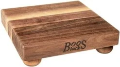 Lock B12S Maple Wood Edge Grain Cutting Board With Feet, 12 Inches Square, 1.5 Inches Thick -Peugeot Shop 41PsToHyWiL. AC