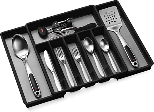 Expandable Cutlery Drawer Organizer, Flatware Drawer Tray For Silverware, Serving Utensils, Multi-Purpose Storage For Kitchen, Office, Bathroom Supplies 5 Expandable Cutlery Drawer Organizer, Flatware Drawer Tray For Silverware, Serving Utensils, Multi-Purpose Storage For Kitchen, Office, Bathroom Supplies - Image 5