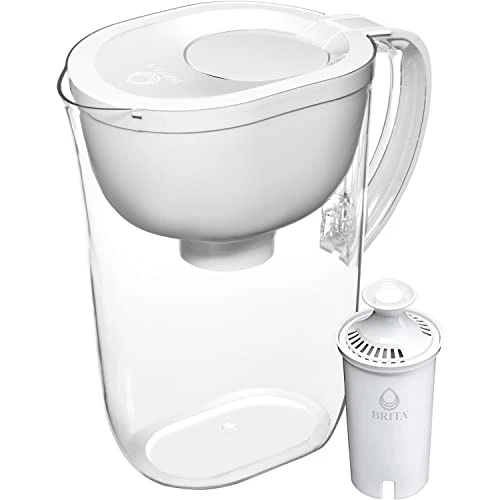 Brita Large 10 Cup Water Filter Pitcher With 1 Standard Filter, BPA Free, Everyday, White (Design May Vary) 1 Brita Large 10 Cup Water Filter Pitcher With 1 Standard Filter, BPA Free, Everyday, White (Design May Vary)