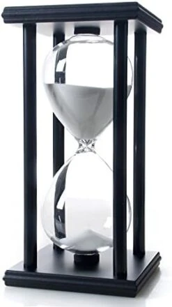 Ellaware 60 Minutes Hourglass, Wood Sand Timer -Peugeot Shop 41Q yk3qsiL. AC 1