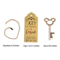 52pcs Vintage Skeleton Key Bottle Opener Party Favor Wedding Favor Guest Souvenir Gift Set With Escort Thank You Tag Card And Keychain (Antique Copper) 7 52pcs Vintage Skeleton Key Bottle Opener Party Favor Wedding Favor Guest Souvenir Gift Set With Escort Thank You Tag Card And Keychain (Antique Copper) -Peugeot Shop 41Q37CnL8IL