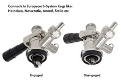 Kegco KC KT86S-L Keg Tap Coupler, Black 8 Kegco KC KT86S-L Keg Tap Coupler, Black -Peugeot Shop 41Q72noNSwL