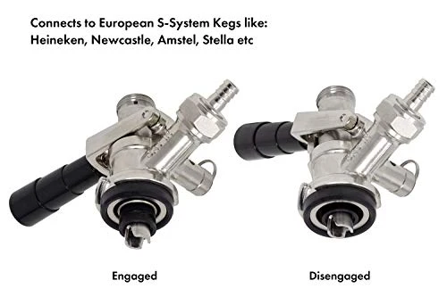 Kegco KC KT86S-L Keg Tap Coupler, Black 4 Kegco KC KT86S-L Keg Tap Coupler, Black - Image 4