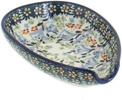 Ish Pottery Sage Floral Small Spoon Rest -Peugeot Shop 41Q8nQ1gDlL. AC