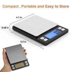 Upgraded Small Food Scale With New Hold Function And Larger Display, 3000g/0.1g High Accuracy Digital Scale Grams And Oz For Kitchen, Small Item, Jewelry, (2 Trays & Batteries Included) 9 Upgraded Small Food Scale With New Hold Function And Larger Display, 3000g/0.1g High Accuracy Digital Scale Grams And Oz For Kitchen, Small Item, Jewelry, (2 Trays & Batteries Included) -Peugeot Shop 41Q8zjRr04L