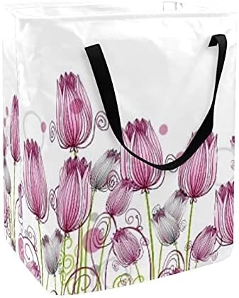 Laundry Hamper Basket Collapsible Large Clothes Basket Storage Basket Waterproof With Circle 10 Laundry Hamper Basket Collapsible Large Clothes Basket Storage Basket Waterproof With Circle - Image 10