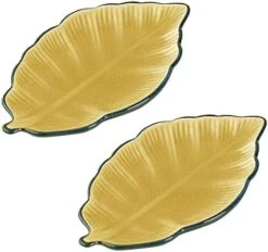 Large Spoon Rest Set Of 2 Spoon Holder For Stove Top Modern Farmhouse Kitchen Decor Leaf Shape Ceramic Spoon Rest Spoon Rests For Kitchen Stove Spoon Holder Dishwasher Safe Emerald Green -Peugeot Shop 41Q9RSjFOvL. AC