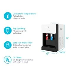 A1CTWTRCLRWHT Water Dispenser, White 12 A1CTWTRCLRWHT Water Dispenser, White -Peugeot Shop 41QEG4C6bBL