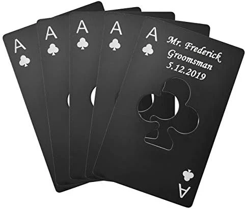 Bottle Opener, Yoption 10pcs Stainless Steel Credit Card Size Casino Beer Bottle Opener For Wedding Party Groomsmen Bridesmaid Gifts 13 Bottle Opener, Yoption 10pcs Stainless Steel Credit Card Size Casino Beer Bottle Opener For Wedding Party Groomsmen Bridesmaid Gifts - Image 13