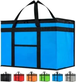 Home 3XL Insulated Bag For Food Delivery & Grocery Shopping With Zippered Top, Black (1 Pack) 22 Home 3XL Insulated Bag For Food Delivery & Grocery Shopping With Zippered Top, Black (1 Pack) -Peugeot Shop 41QLI9TFALL. AC