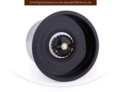 Stainless Steel Manual Grips Glass Salt Pepper Grinder Seasoning Bottle (7.5", Silver) 13 Stainless Steel Manual Grips Glass Salt Pepper Grinder Seasoning Bottle (7.5", Silver) -Peugeot Shop 41QOFaUlbyL