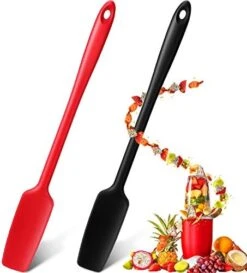 Long Handle Silicone Jar Spatula Kitchen Scraper Spatula Non-Stick Rubber Scraper Silicone Scraper For Jars, Smoothies, Blenders Cooking Baking Stirring Mixing (Black,2 Pieces) 18 Long Handle Silicone Jar Spatula Kitchen Scraper Spatula Non-Stick Rubber Scraper Silicone Scraper For Jars, Smoothies, Blenders Cooking Baking Stirring Mixing (Black,2 Pieces) -Peugeot Shop 41QQtyclHPL. AC
