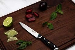 Large Edge Grain Walnut Cutting Board With Juice Groove By Kurouto -17x11 - Made In USA -Peugeot Shop 41QVaArU24L