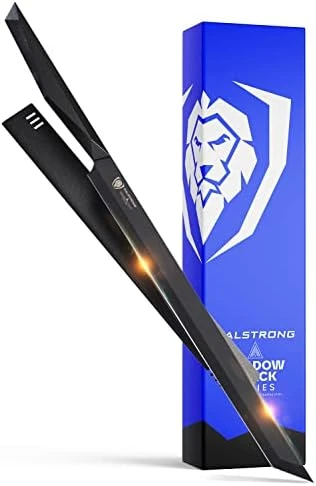 Slicing & Carving Knife - 12" - Shadow Black Series - Black Titanium Nitride Coated - High Carbon - 7CR17MOV-X Vacuum Treated Steel- Sheath - NSF Certified 10 Slicing & Carving Knife - 12" - Shadow Black Series - Black Titanium Nitride Coated - High Carbon - 7CR17MOV-X Vacuum Treated Steel- Sheath - NSF Certified - Image 10