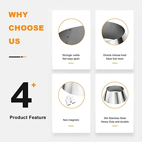 BBQ Whirlpool For Weber 22 Inch Kettle And Smokey Mountain 22, Charcoal Briquet Holders For Big Green Egg, Kamado Joe, Stainless Steel BBQ Kettle Grill Accessories 3 BBQ Whirlpool For Weber 22 Inch Kettle And Smokey Mountain 22, Charcoal Briquet Holders For Big Green Egg, Kamado Joe, Stainless Steel BBQ Kettle Grill Accessories - Image 3