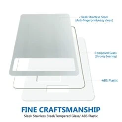 Digital Food Scale 33LB/15KG High Capacity, Accurate Weighing, Stainless Steel Electronic Kitchen Scale (Cooking/Baking/Meat/Coffee). -Peugeot Shop 41QeFyLizEL