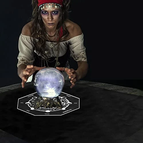 Pendulum Board Star Chart Mat Or Crystal Necklace For Beginner, Healing Dowsing Divination Metaphysical Message Board Positive Energy Close To Your Inner Self For Witchcraft Wiccan Altar Supplies 3 Pendulum Board Star Chart Mat Or Crystal Necklace For Beginner, Healing Dowsing Divination Metaphysical Message Board Positive Energy Close To Your Inner Self For Witchcraft Wiccan Altar Supplies - Image 3