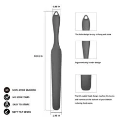 Silicone Blender Spatula, Slim Blade Scraper Accessory Designed For Vitamix Blender Blades -Peugeot Shop 41QhhBbq3bL