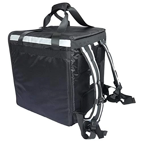 PK-76F: Large Doubledeck Insulated Pizza/Food Delivery Backpack, 16"x 15"x 18", With Divider, Cup Holder. Waterproof Thermal Food Take-Out Box, Keep Hot/Cold, 76Liters (Black) 4 PK-76F: Large Doubledeck Insulated Pizza/Food Delivery Backpack, 16"x 15"x 18", With Divider, Cup Holder. Waterproof Thermal Food Take-Out Box, Keep Hot/Cold, 76Liters (Black) - Image 4