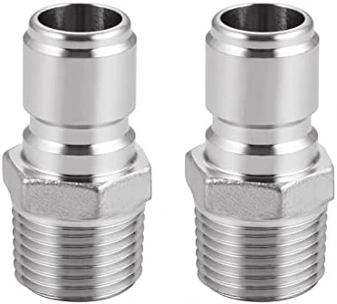 Stainless Steel Male Quick Disconnect,Female NPT 1/2" Homebrewing Quick Connector 2 Pack 6 Stainless Steel Male Quick Disconnect,Female NPT 1/2" Homebrewing Quick Connector 2 Pack - Image 6