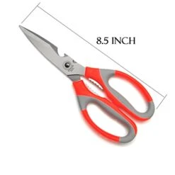 2 Pack - Scissors Stainless Steel Heavy Duty Kitchen Sharp Scissors Multi-Purpose Poultry Shears With Soft Grip Handles