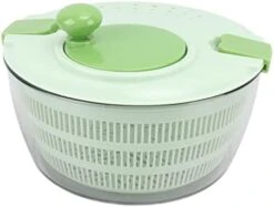 Lettuce Spinner, Plastic Rotatable Veggie Washer Fast Mixing Manual For Kitchen(Blue) -Peugeot Shop 41RO3CQ0WpL. AC