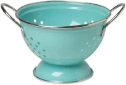 Metal Colander, 3-Quart, Turquoise - -Peugeot Shop 41RVcnf NYL. AC