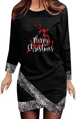 Crewneck Sweatshirts For Women Fall Plus Size Sweatshirts Long Sleeve Fashion Christmas Print Pullover Top Streetwear -Peugeot Shop 41Rdsn1q3 L. AC