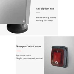 Electric Commercial Salad Spinner Large Inner Capacity 10L(3kg Vegetable), 110V Stainless Steel Lettuce Spinner Vegetable Dryer For Canteens Hotels And Restaurants, One Key Switch, Simple And Safe -Peugeot Shop 41ReeykdyQL